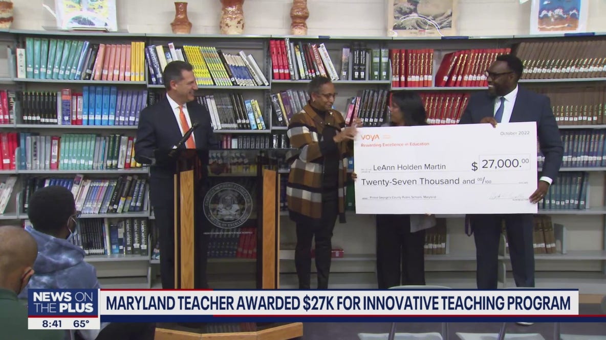 Maryland teacher awarded $27K for innovative teaching program